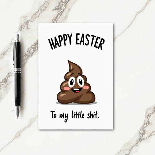 Happy Easter Little Shit Card