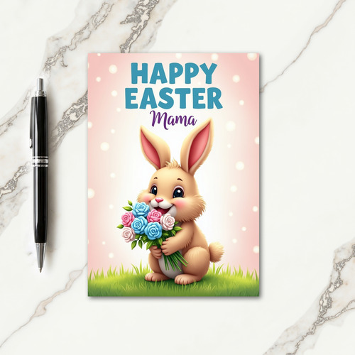 Happy Easter Mama Rabbit Card