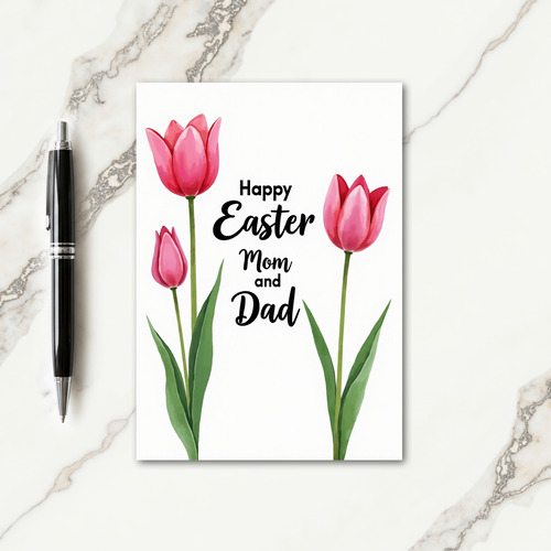 Happy Easter Mom And Dad Card
