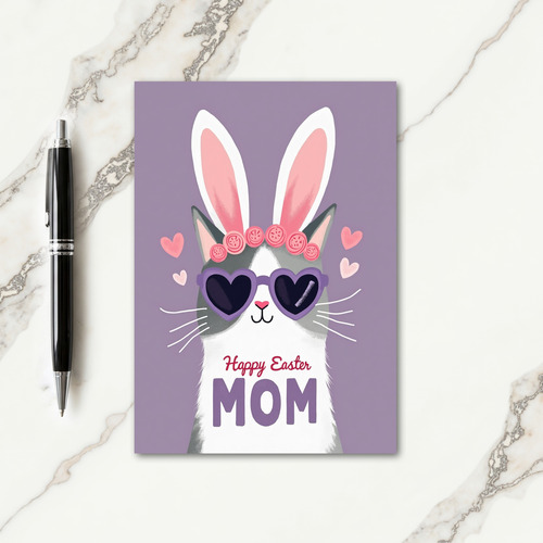 Happy Easter Mom Feline Card
