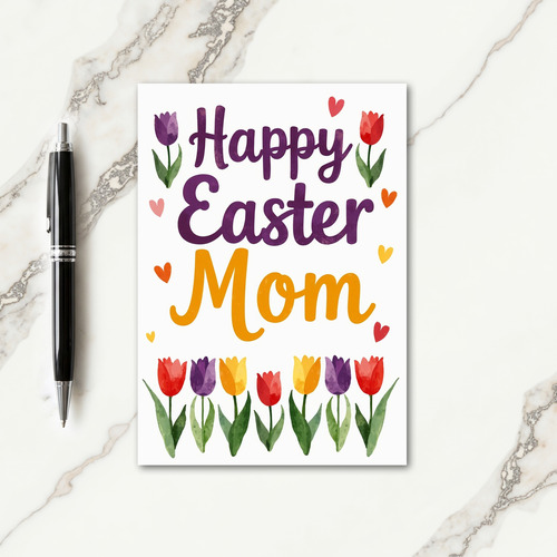 Happy Easter Mom Spring Card