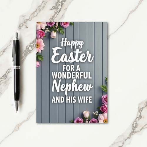 Happy Easter Nephew Wife Card