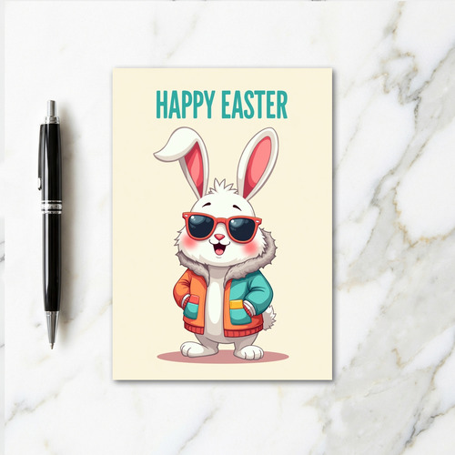 Happy Easter Rabbit Art Card