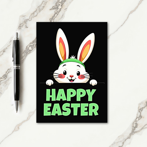 Happy Easter Rabbit Look Card