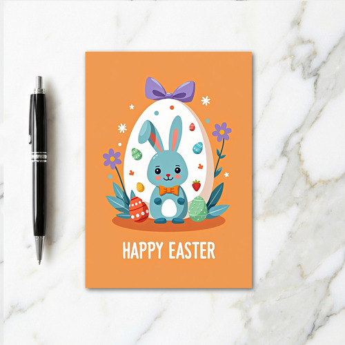 Happy Easter Rabbit Scene Card