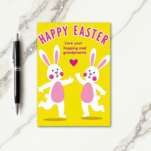 Happy Easter Rabbits Love Card