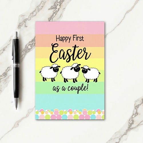 Happy Easter Sheep Friends Card