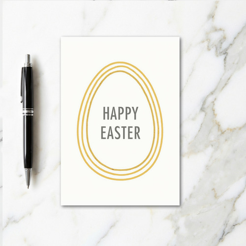 Happy Easter Simple Lines Card
