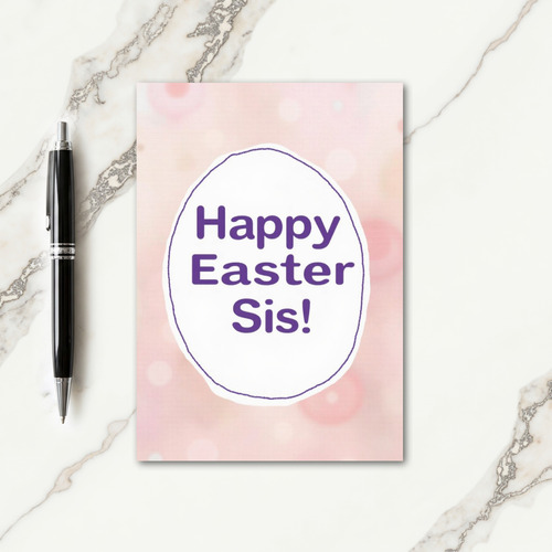 Happy Easter Sister Card