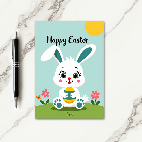 Happy Easter Son Bunny Card