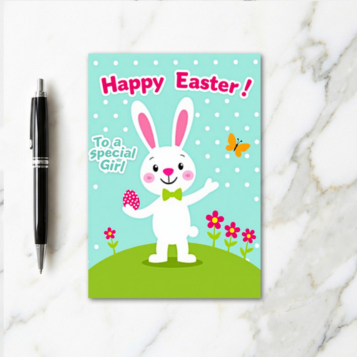 Happy Easter Special Girl Card