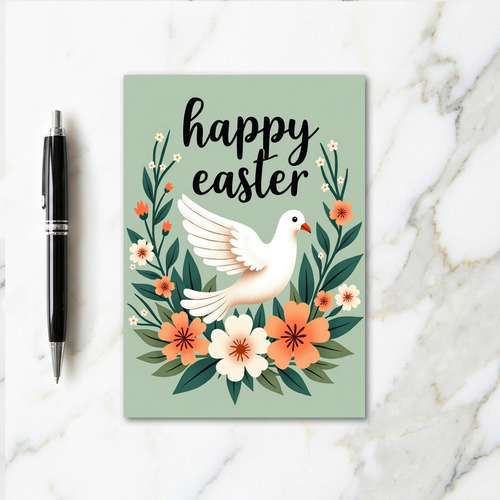 Happy Easter Spring Bird Card