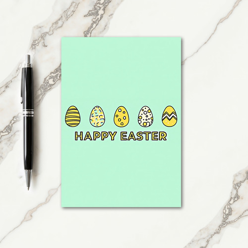 Happy Easter Spring Ovoids Card