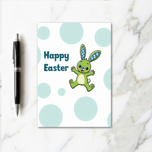 Happy Easter Spring Rabbit Card