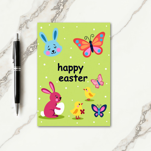 Happy Easter Springtime Fun Card