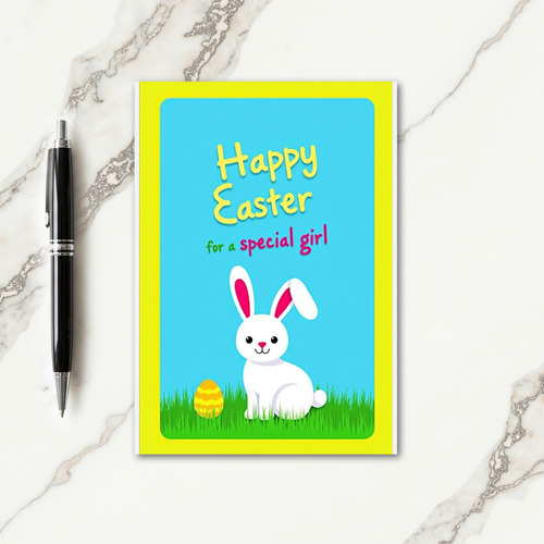 Happy Easter Striped Egg Card