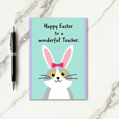 Happy Easter Teacher Card