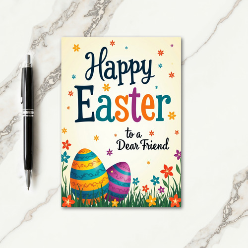 Happy Easter To A Friend Card