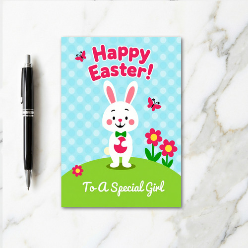 Happy Easter To A Girl Card