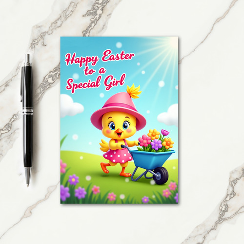 Happy Easter To A Special Girl Card