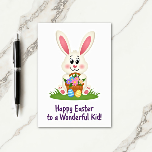 Happy Easter To Wonderful Kid Card