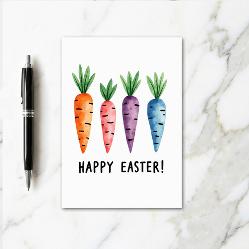 Happy Easter Veggie Art Card