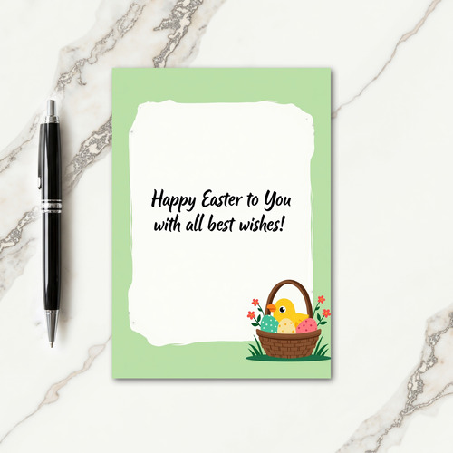 Happy Easter Wishes Card