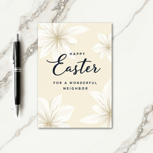 Happy Easter Wonderful Neighbor Card