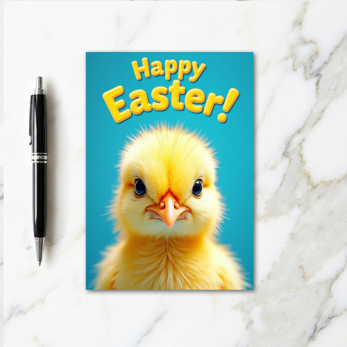 Happy Easter Yellow Bird Card