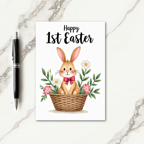Happy First Easter Animal Card