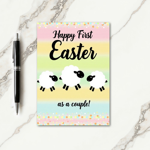 Happy First Easter Couple Card