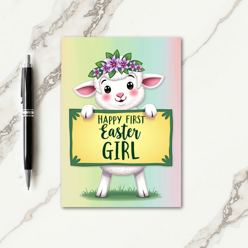 Happy First Easter Girl Card