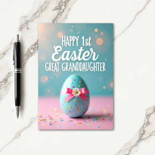 Happy First Easter Grandchild Card