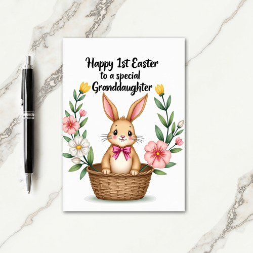 Happy First Easter Granddaughter Card