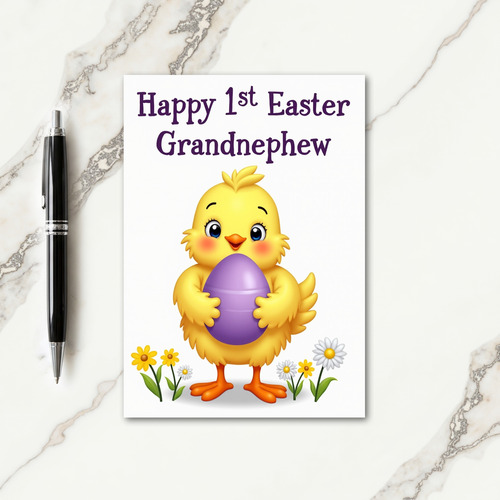 Happy First Easter Little Bird Card