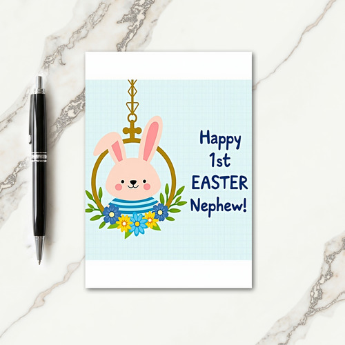 Happy First Easter Rabbit Card