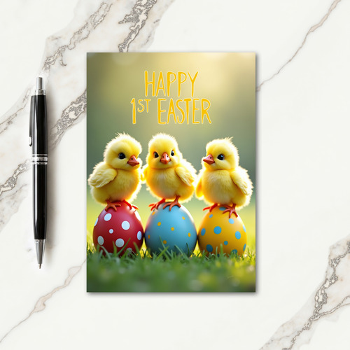 Happy First Easter Scene Card