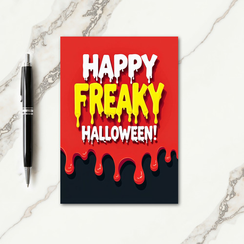 Happy Freaky Halloween Card