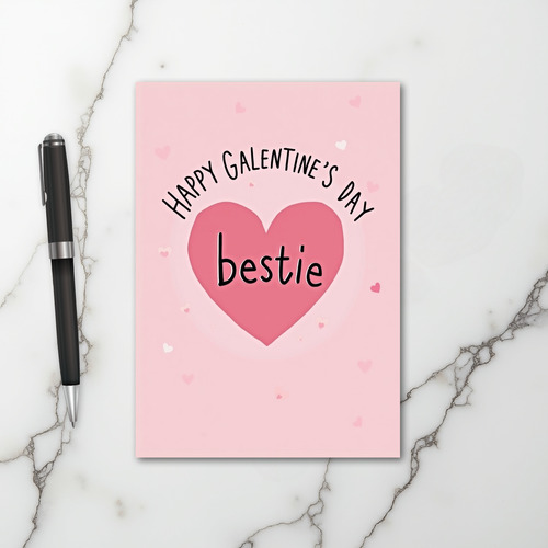 Happy Galentine Day Bestie Card