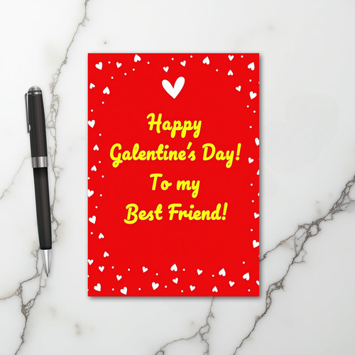 Happy Galentines Day Best Friend Card