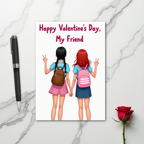 Happy Galentines Day Friend Card