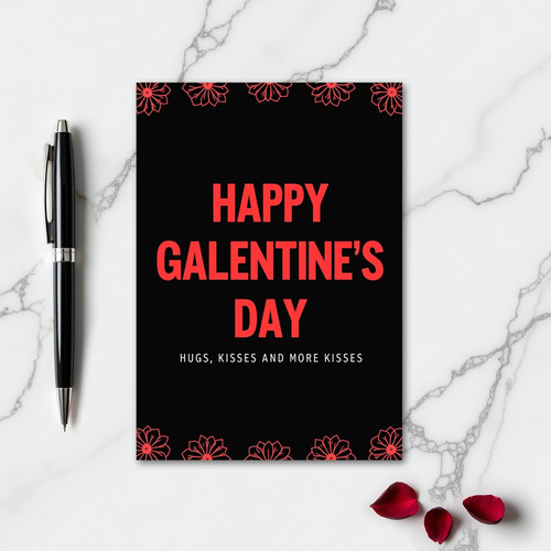 Happy Galentines Day Hugs Card