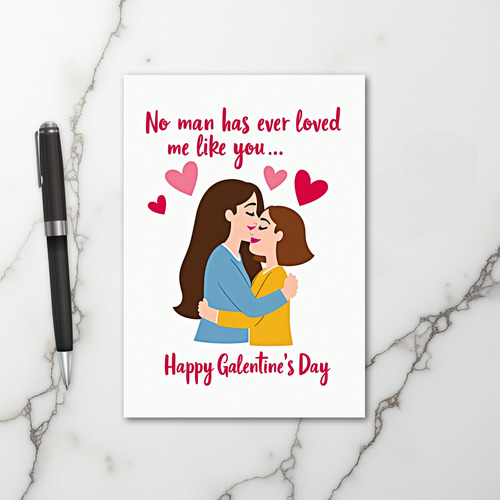 Happy Galentines Day Lesbian Couple Card