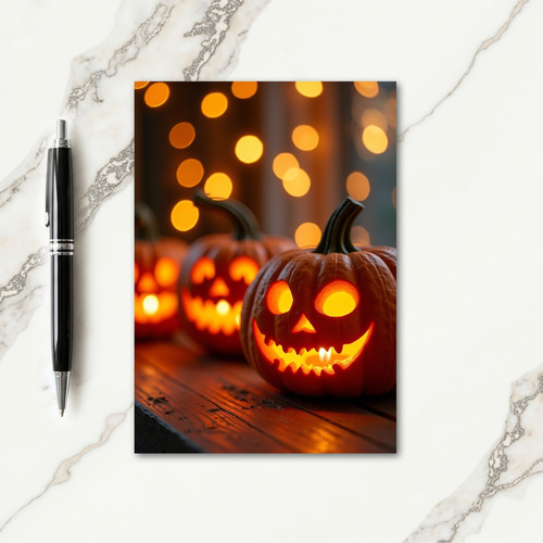 Happy Glowing Pumpkins Card