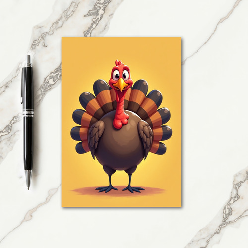 Happy Gobbler Thanksgiving Card thumbnail