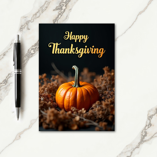 Happy Golden Thanksgiving Card