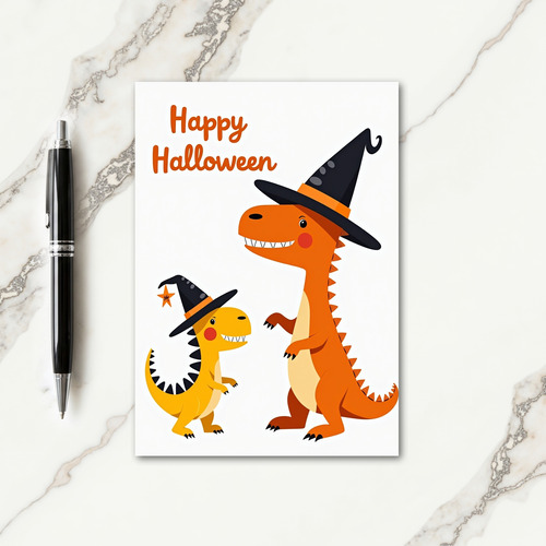 Happy Halloween Ancient Beasts Card