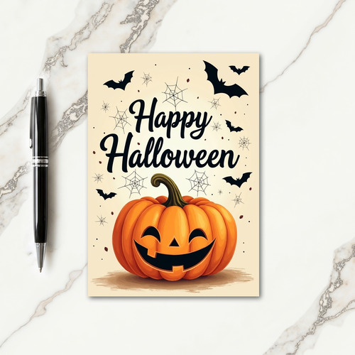 Happy Halloween Batty Card