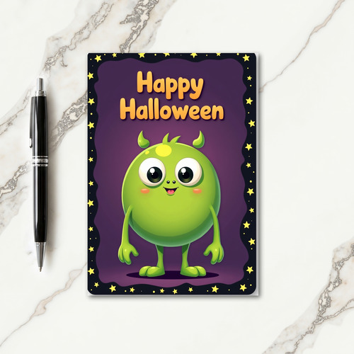 Happy Halloween Big Eyes Card