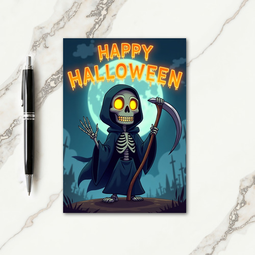 Happy Halloween Bone Man Card thumbnail